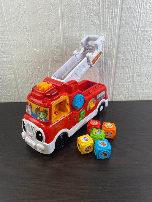 used Leap Frog Tumbling Blocks Fire Truck