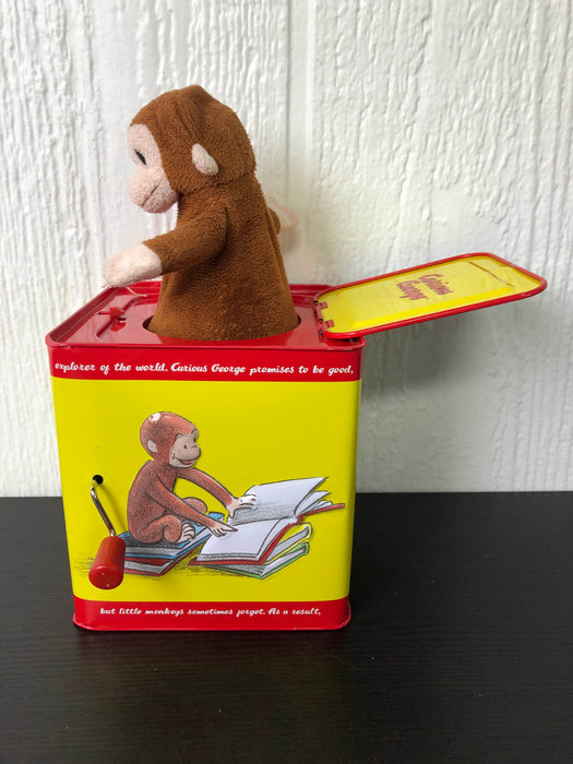 secondhand Schylling Curious George Jack In The Box