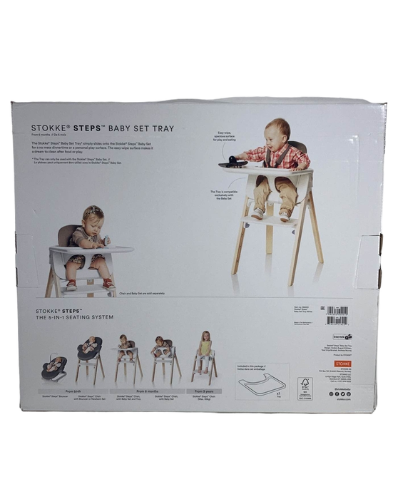 secondhand Stokke Steps Baby Set Tray, White