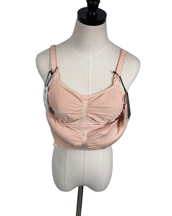 Shop Kindred Bravely Sublime® Hands-Free Pumping & Nursing Bra, X-Large, Pink Heather at GoodBuy Gear