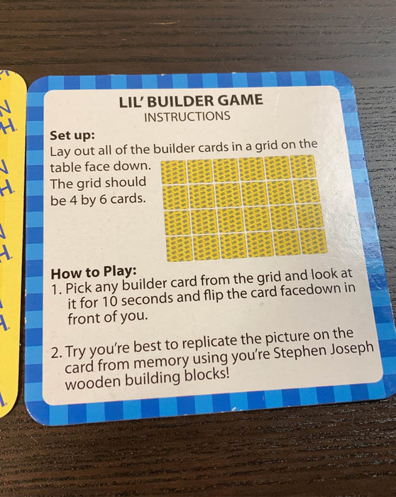 secondhand Cardinal Stephen Joseph Lil’ Builder Wooden Blocks Game