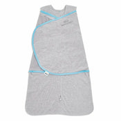 used Halo Ideal Temp Swaddle, Grey/Aqua