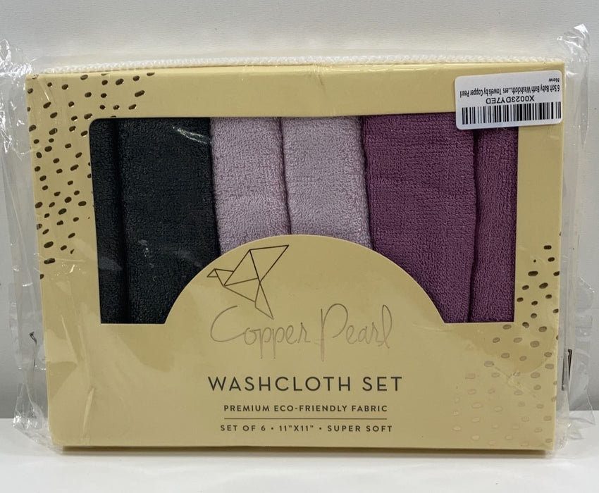Shop Copper Pearl 6 Ultra Soft Washcloths, Lily at GoodBuy Gear
