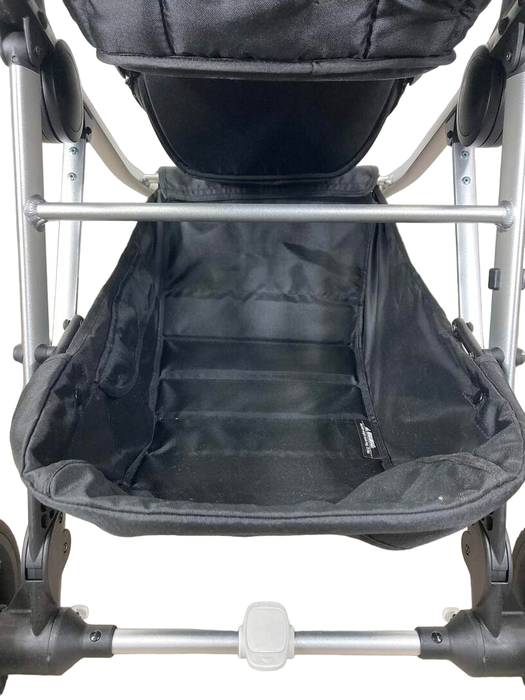 used Mockingbird Single to Double Stroller, 2022, Silver with Penny Leather, Windowpane, Sage