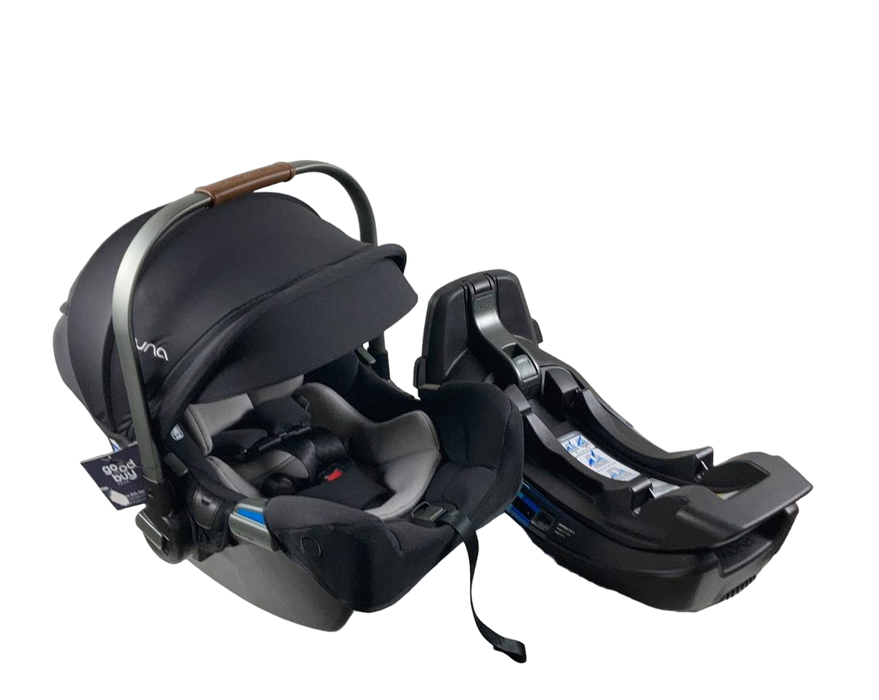 used Nuna PIPA rx Infant Car Seat with RELX Base, 2023, Caviar