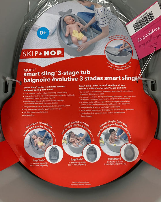 secondhand Skip Hop Moby Bath Smart Sling 3-Stage Bathtub