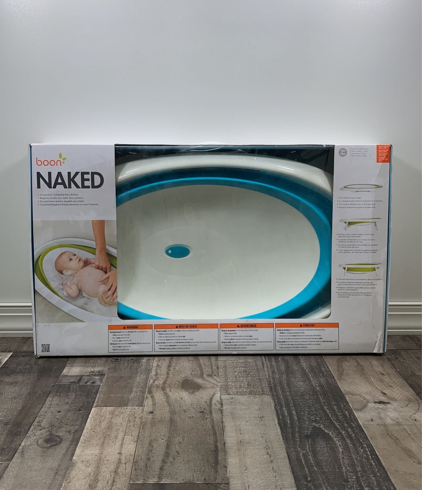 NAKED 2-Position Collapsible Bathtub