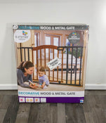 secondhand Summer Infant Decorative Wood and Metal 32 in. Pressure Mounted Gate