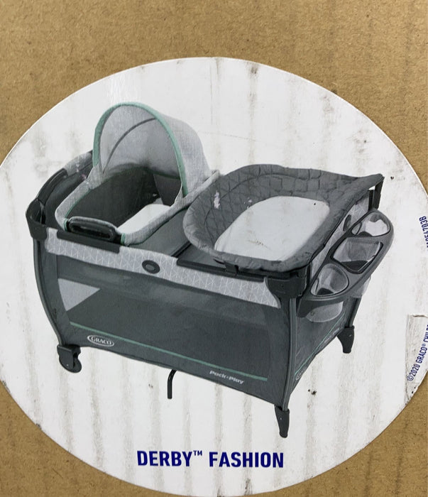 used Graco Pack 'n Play Close2Baby Bassinet Playard, Derby Fashion