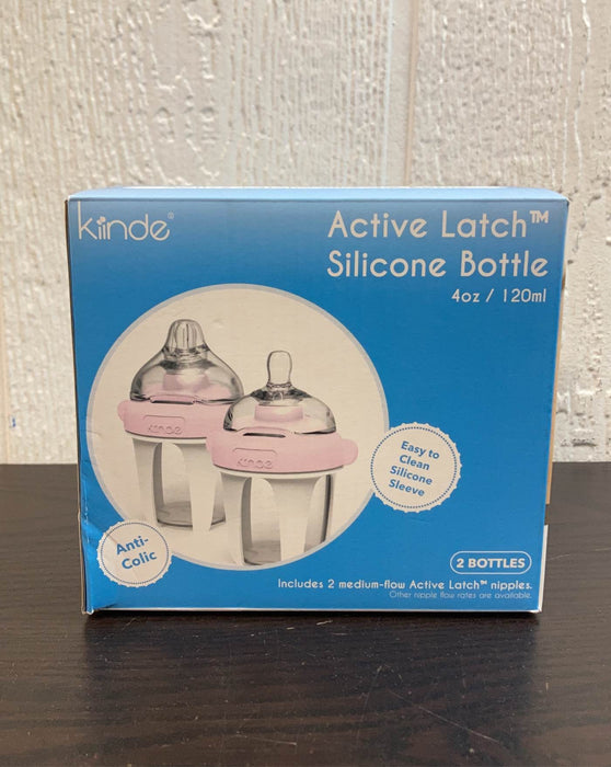 used Kiinde Active Latch Silicone Bottle 2-Pack