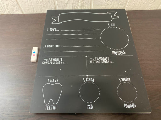 secondhand Pearhead All About Baby Chalkboard