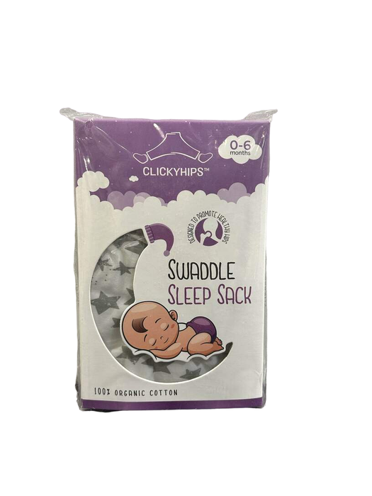 used Clickyhips Swaddle Sack, 0-6 months 1.0 TOG