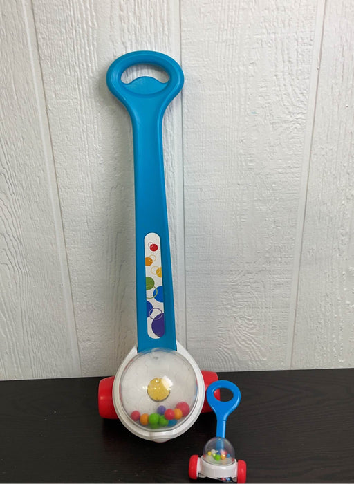 used Fisher Price Corn Popper Push Toy, & Mini Popper Rattel