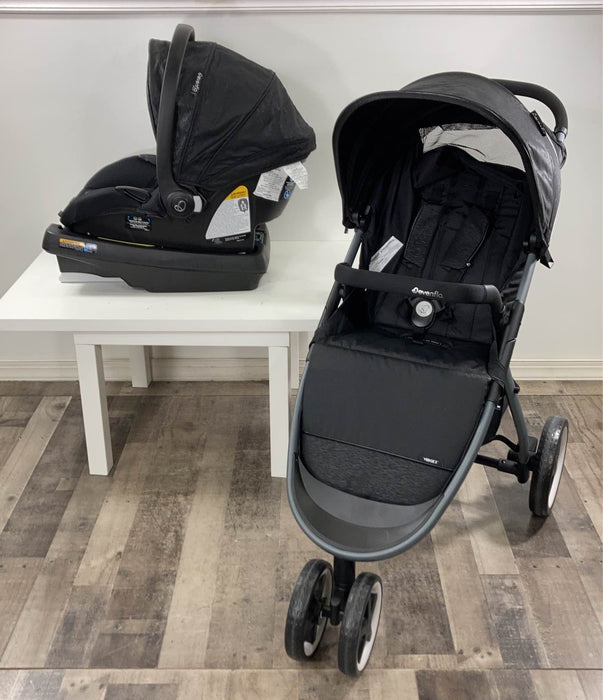 used Evenflo GOLD SensorSafe Verge3 Smart Travel System with SecureMax Smart Infant Car Seat