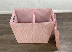 secondhand mDesign 2 Section Collapsible Laundry Basket