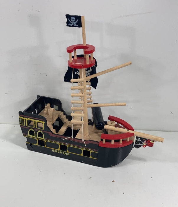 secondhand Le Toy Van Pirates Playset, Barbarossa Ship