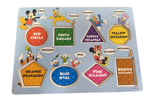 secondhand Melissa & Doug Lift & See Peg Puzzle