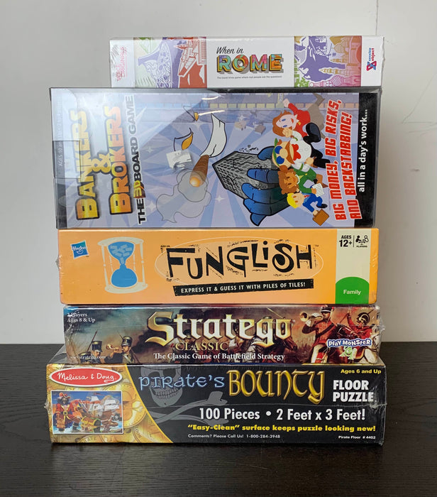 used BUNDLE Board Games And Jigsaw Puzzles