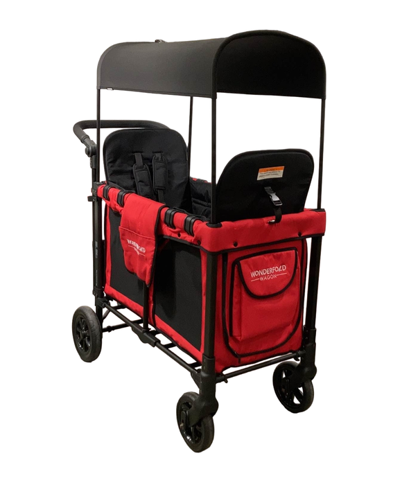 used Wonderfold W2 Original Multifunctional Double Stroller Wagon, 2021, Red