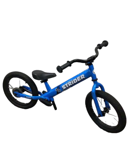 used Strider Balance Bike 14x, Awesome Blue