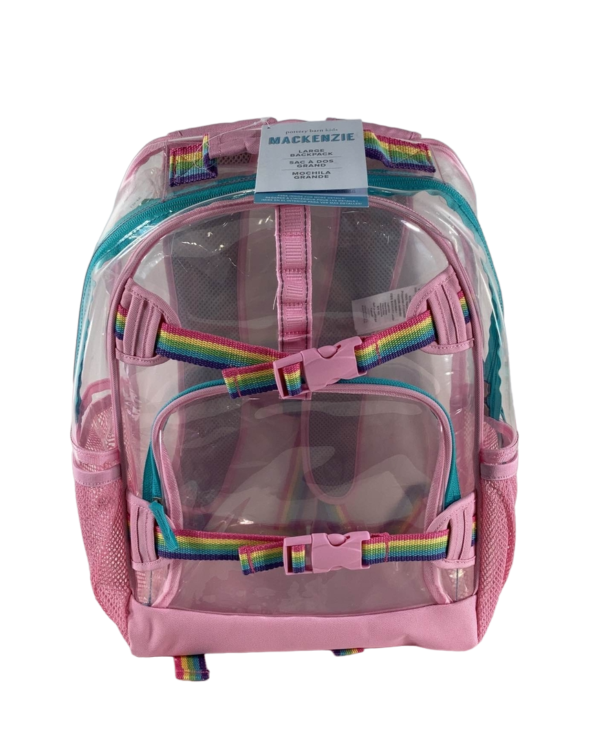 Pottery Barn Kids Mackenzie Clear Backpack Clear With Pink Trim
