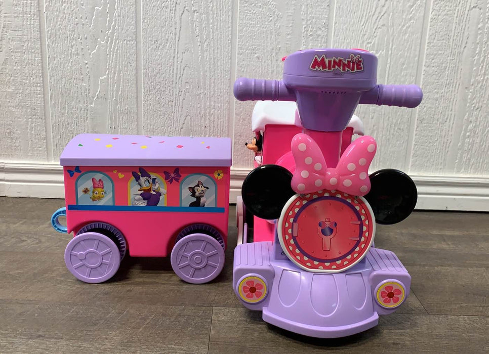 secondhand Kiddieland Minnie Mouse Ride On Train With Caboose