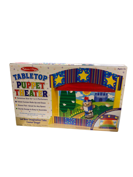 used Melissa & Doug Tabletop Puppet Theatre