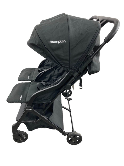 secondhand Mompush Lithe Double Stroller, 2021, Black