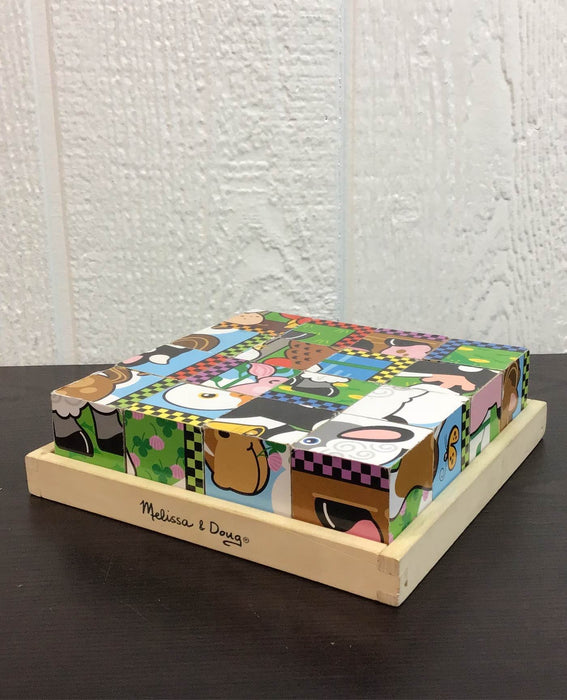 used Melissa & Doug Cube Puzzle, Farm