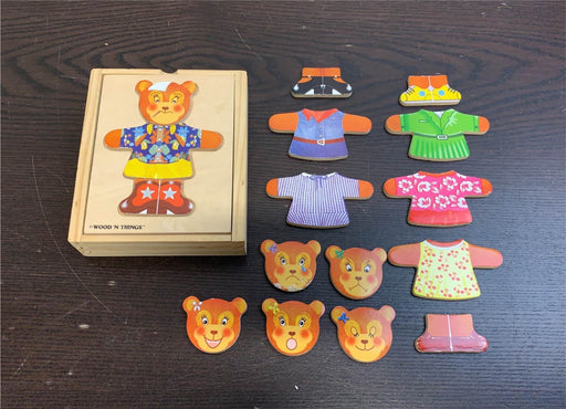 used Melissa & Doug Wooden Bear Dress-Up