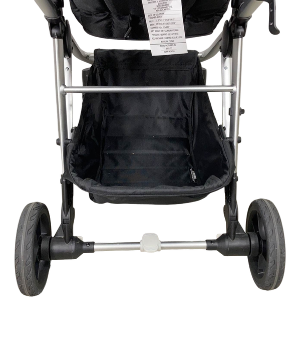 Mockingbird Single to Double Stroller, 2022, Silver with Penny Leather, Windowpane, Black