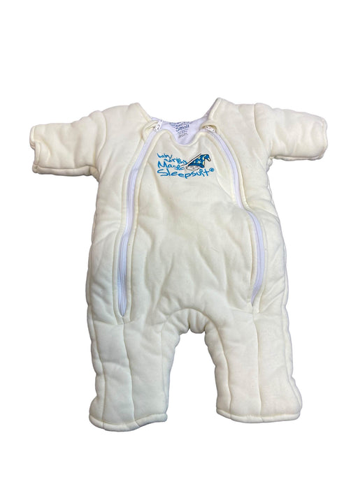 used Baby Merlin's Magic Sleepsuit, Small 3-6 Months, Cotton, Cream