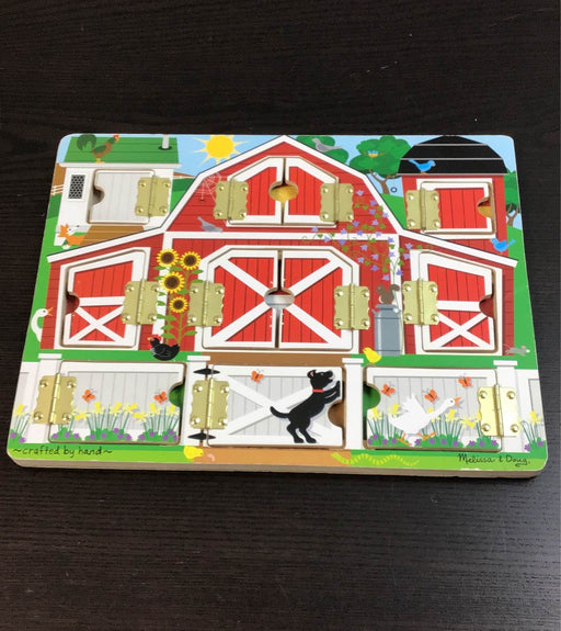 used Melissa & Doug Wooden Magnet Hide And Seek Farm