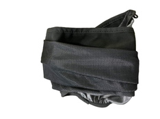 Shop Mockingbird 2nd Seat Kit with Extendable Canopy, Black, Watercolor Drops, Silver with Penny Leather at GoodBuy Gear