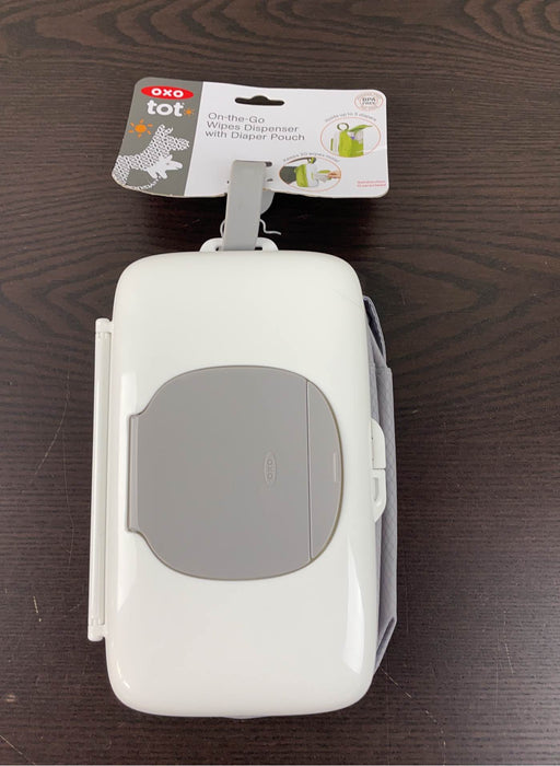 used OXO Tot On-The-Go Wipes Dispenser, Grey