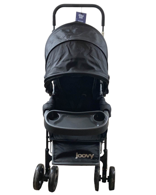 secondhand Joovy Caboose Too Graphite Sit and Stand Double Stroller, 2019, Black