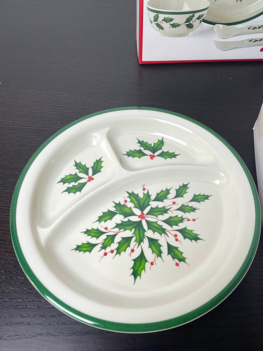 secondhand Lenox Holiday Children's 4-Piece Dinner Set