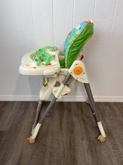 secondhand Fisher Price Healthy Care High Chair, Rainforest