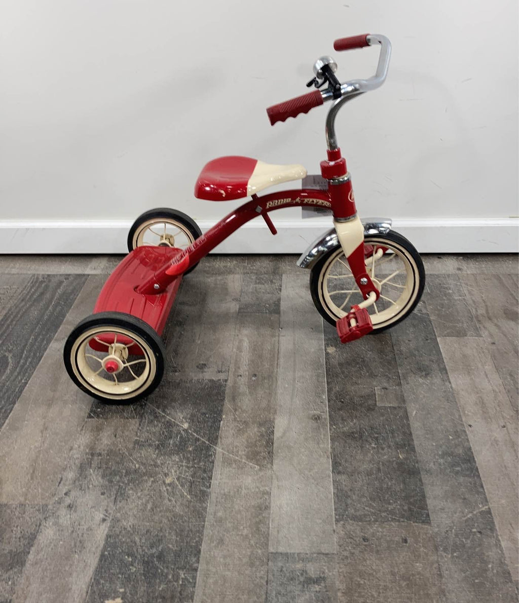 4-in-1 Radio Flyer Classic Red Tricycle With Push Handle, Red