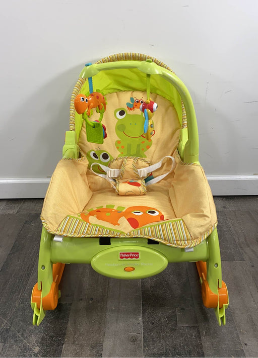 used HIDDEN NEEDS NEW PHOTOS Fisher Price Infant To Toddler Rocker, Frog