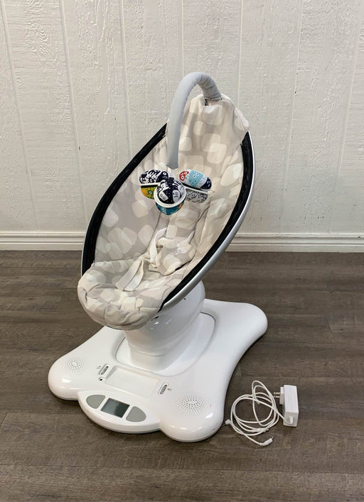 used 4moms MamaRoo Swing, Silver Plush