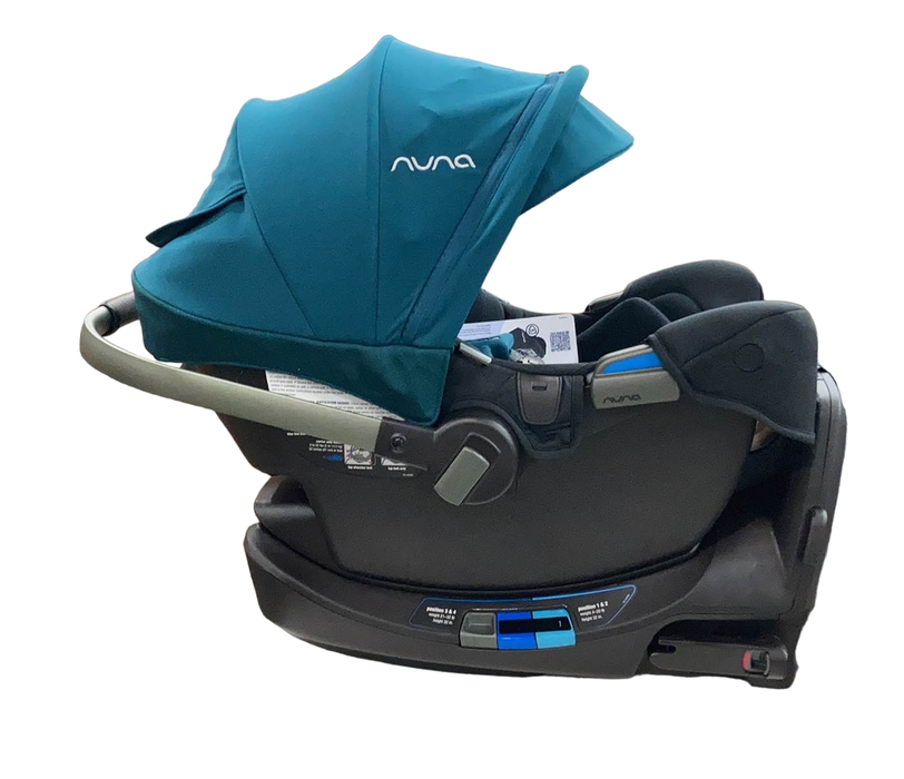 secondhand Nuna PIPA rx Infant Car Seat, 2022, Lagoon