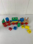 used Melissa & Doug Wooden Stacking Train