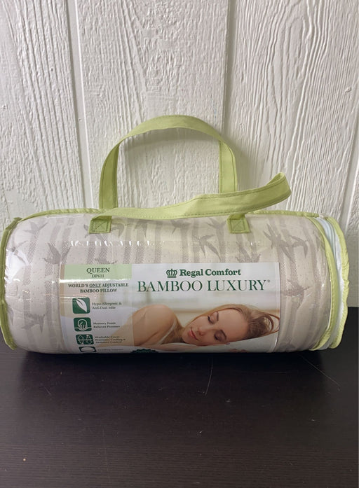 used Regal Comfort Luxury Bamboo Pillow, Queen