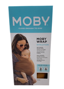 used Moby Wrap Baby Carrier, Caramel