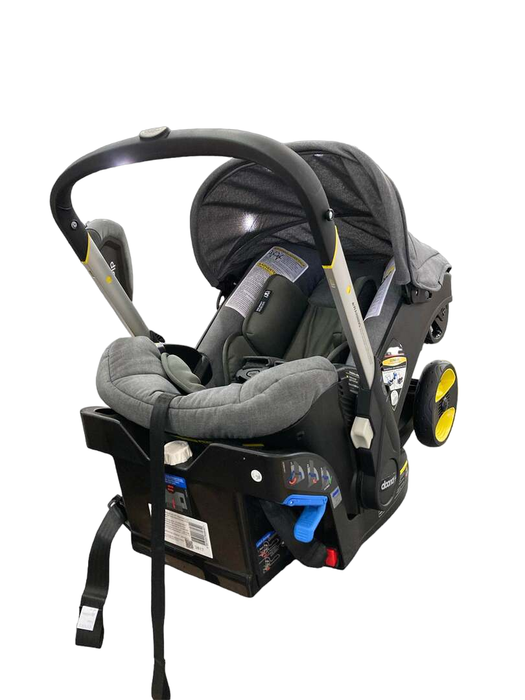 used Doona Infant Car Seat & Stroller Combo, 2022, Grey Hound