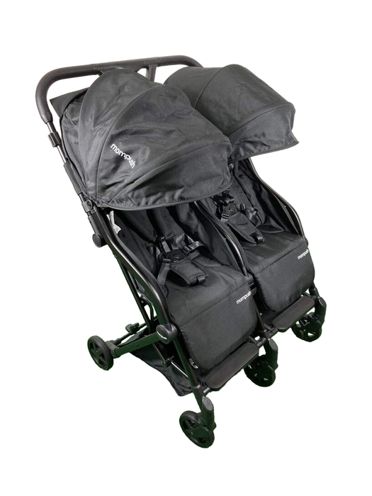 Shop Mompush Lithe Double Stroller, 2023, Black at GoodBuy Gear
