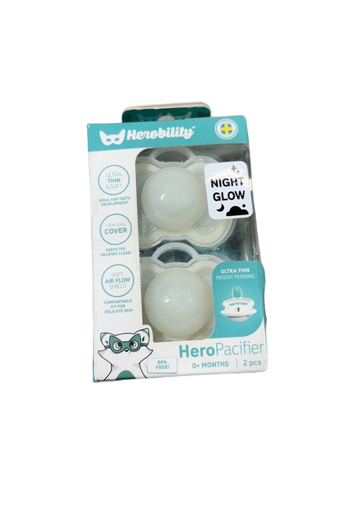 used Herobility Pacifier 2 Pack, Night Glow