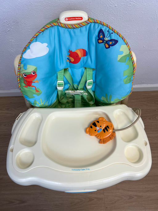 secondhand Fisher Price Healthy Care High Chair, Rainforest