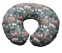 used Boppy Nursing Pillow, Green Forest Animal